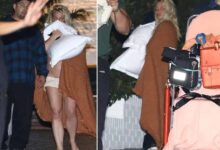 Photo of तकिया और चादर से खुद को ढंक कर होटल के कमरे से आधी रात बाहर निकलीं ब्रिटनी स्पीयर्स